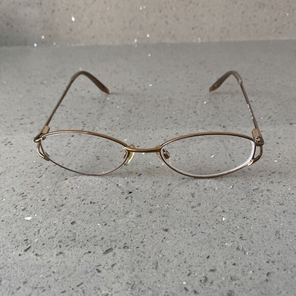 Anne Klein Eyeglasses Frames ONLY AK9056 416S Brown Round Full Rim 51-17-135